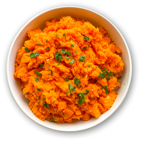 Garlic Mashed Sweet Potatoes